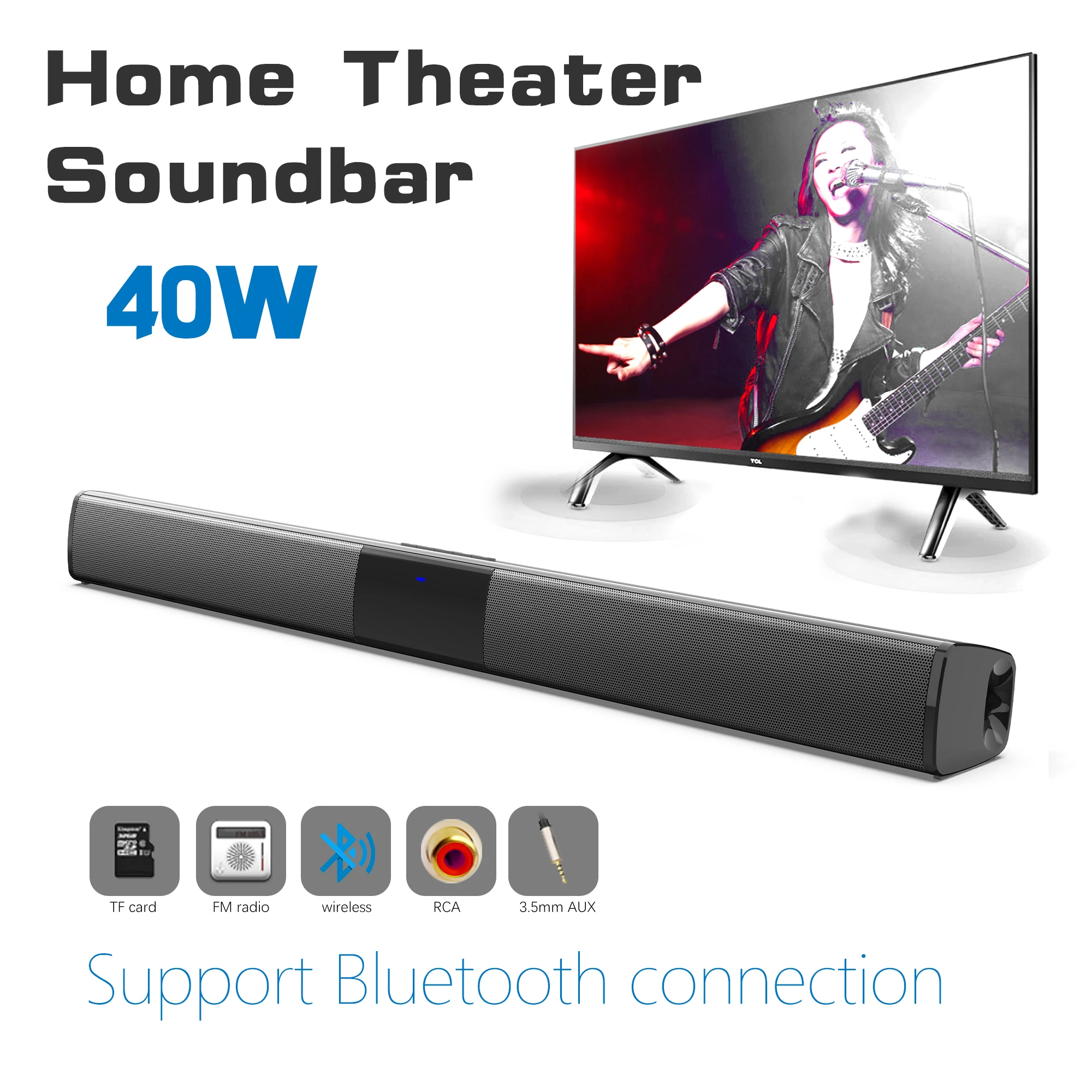 Audio Music System For Home - Soundbar ad alta potenza da 40