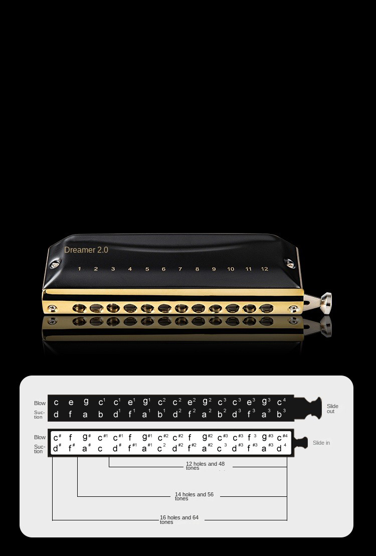 EASTTOP Dreamer 2.0 versione 1 - Harmonica 10 Hole recensione e prezzo