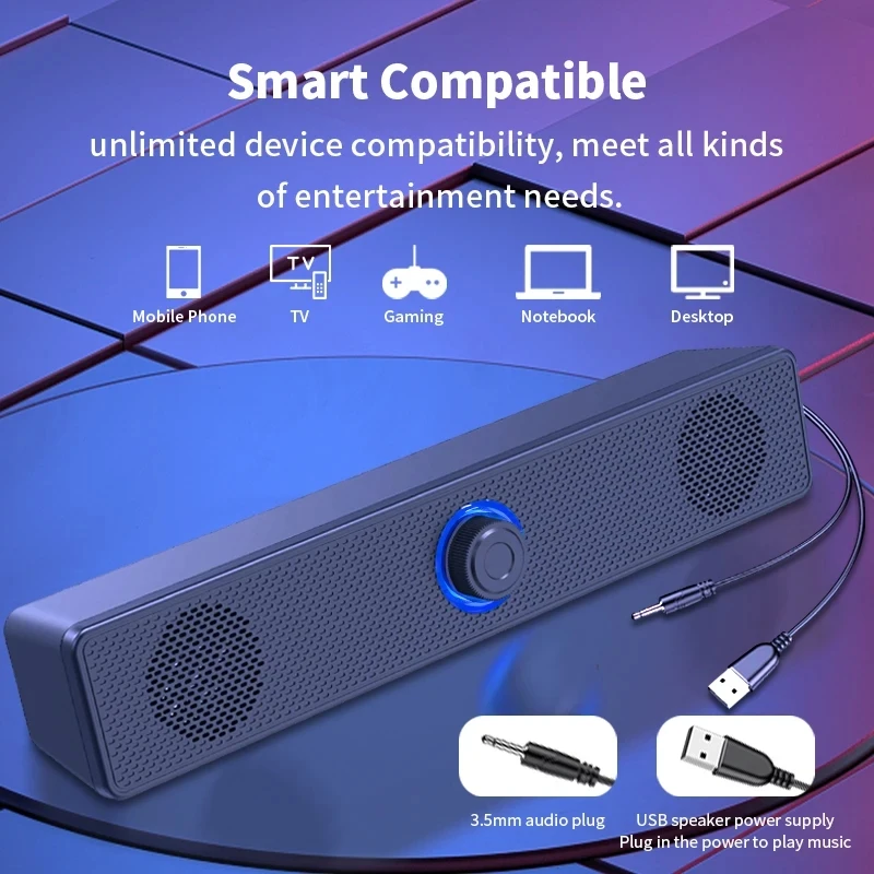 Soundbar Computer PC TV Laptop - Audio Music System For Home recensione e prezzo
