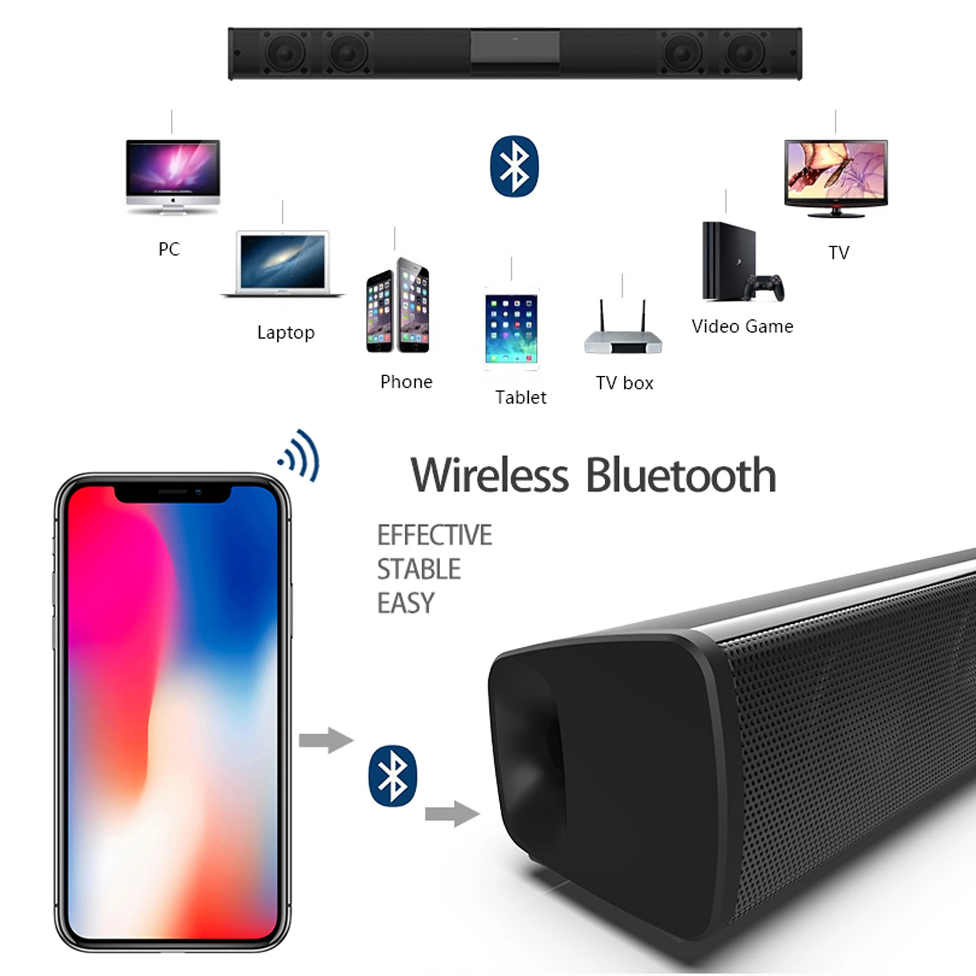 Soundbar ad alta potenza da 40 - Audio Music System For Home recensione e prezzo