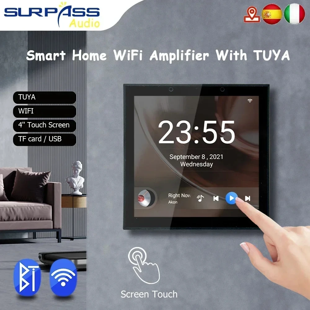 4 pollici Smart TUYA WiFi Ampl - Audio Music System For Home recensione e prezzo